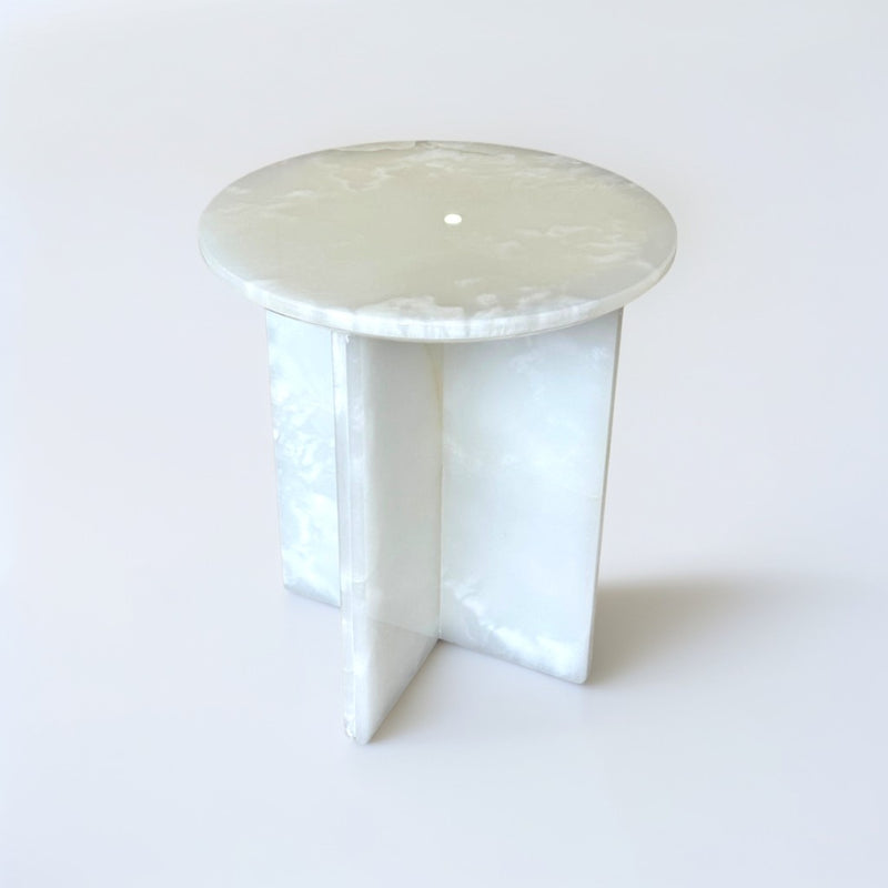 Onyx Round Accent Table/Plinth/Side/End Table