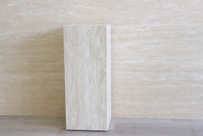 Travertine Plinth, End Table, Side Table, Display