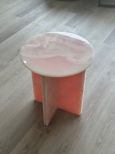 Onyx Round Accent Table/Plinth/Side/End Table