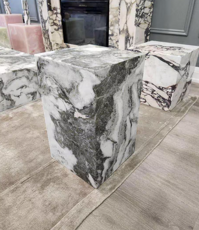 Marble Plinth, Side table, End table, Natural Stone Pedestal