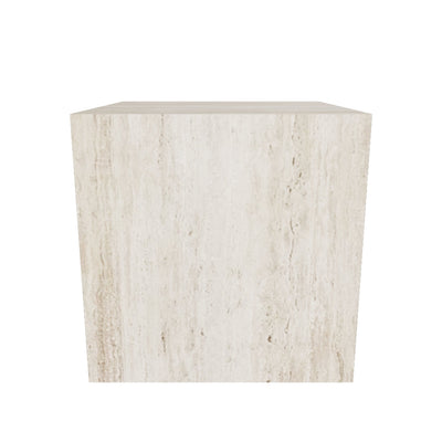 Travertine Plinth, End Table, Side Table, Display